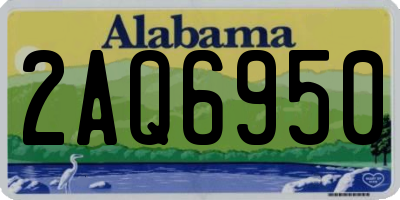 AL license plate 2AQ6950