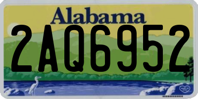 AL license plate 2AQ6952