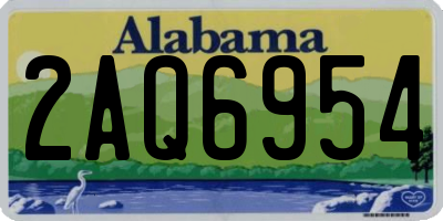 AL license plate 2AQ6954