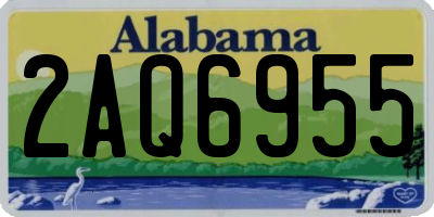 AL license plate 2AQ6955