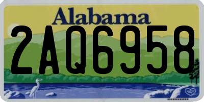 AL license plate 2AQ6958