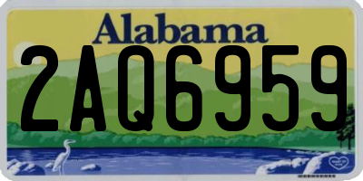 AL license plate 2AQ6959