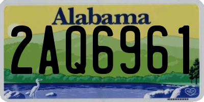 AL license plate 2AQ6961