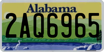 AL license plate 2AQ6965