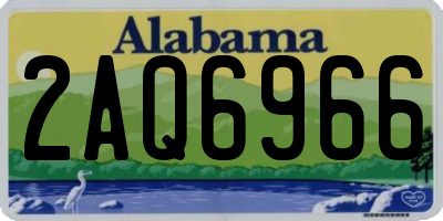 AL license plate 2AQ6966