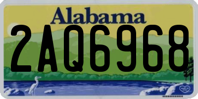 AL license plate 2AQ6968