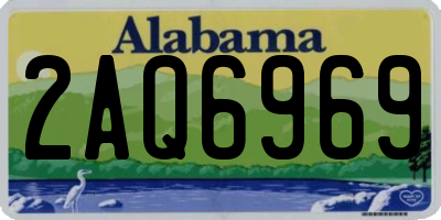 AL license plate 2AQ6969