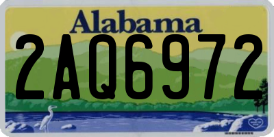 AL license plate 2AQ6972