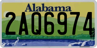 AL license plate 2AQ6974