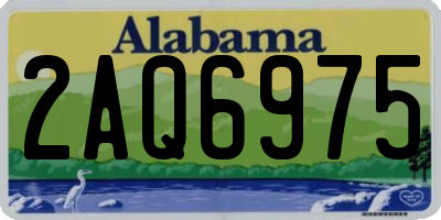 AL license plate 2AQ6975