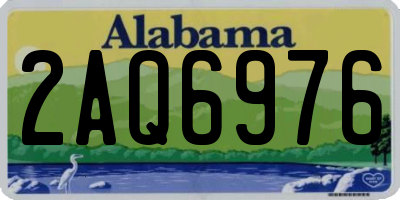 AL license plate 2AQ6976
