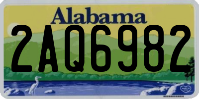 AL license plate 2AQ6982