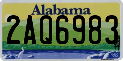 AL license plate 2AQ6983