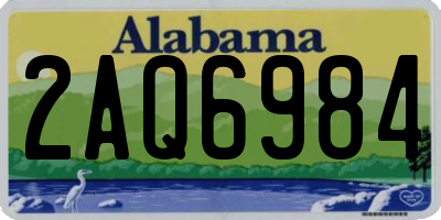 AL license plate 2AQ6984