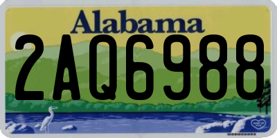 AL license plate 2AQ6988