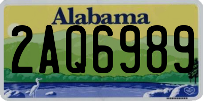 AL license plate 2AQ6989