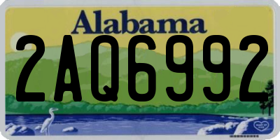 AL license plate 2AQ6992