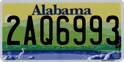 AL license plate 2AQ6993
