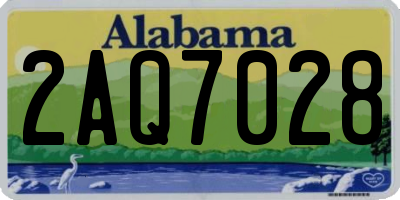 AL license plate 2AQ7028