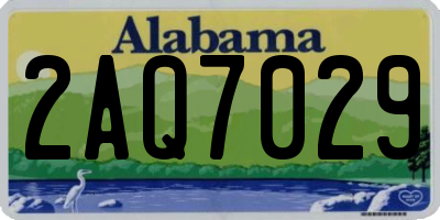 AL license plate 2AQ7029