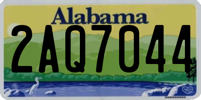 AL license plate 2AQ7044