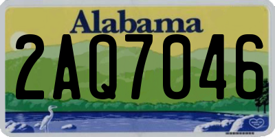 AL license plate 2AQ7046