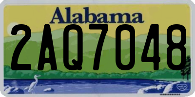 AL license plate 2AQ7048