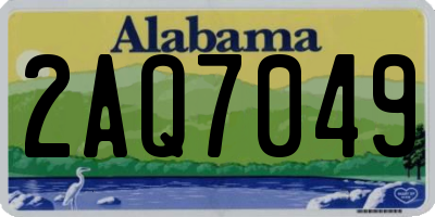 AL license plate 2AQ7049