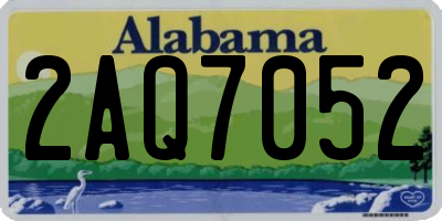 AL license plate 2AQ7052