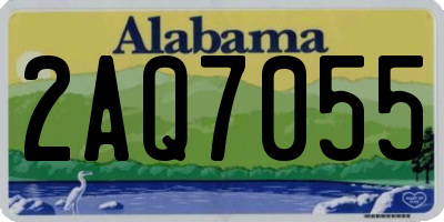 AL license plate 2AQ7055