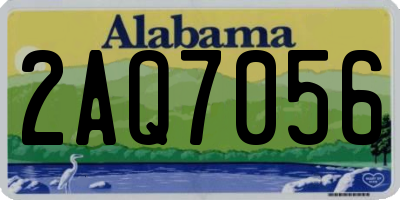 AL license plate 2AQ7056