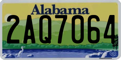 AL license plate 2AQ7064