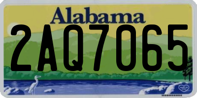 AL license plate 2AQ7065