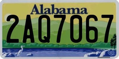AL license plate 2AQ7067