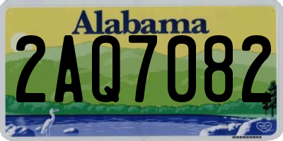 AL license plate 2AQ7082