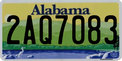 AL license plate 2AQ7083