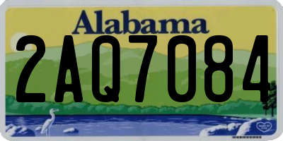 AL license plate 2AQ7084