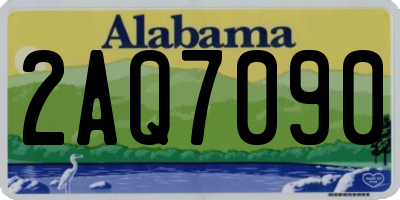 AL license plate 2AQ7090