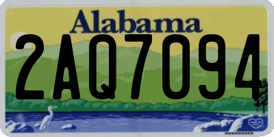 AL license plate 2AQ7094