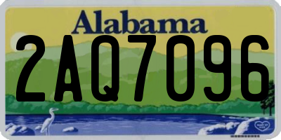 AL license plate 2AQ7096