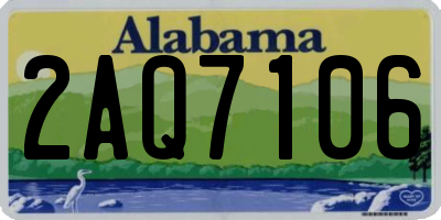 AL license plate 2AQ7106