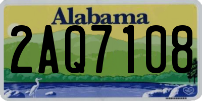 AL license plate 2AQ7108
