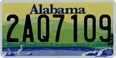 AL license plate 2AQ7109