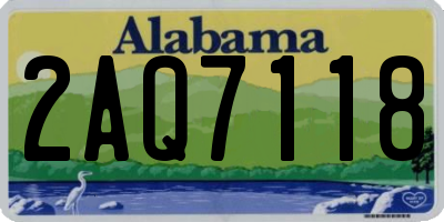 AL license plate 2AQ7118