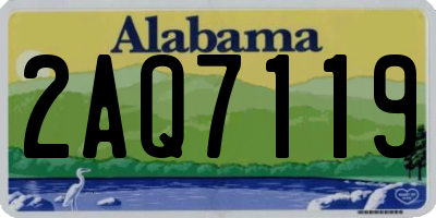 AL license plate 2AQ7119