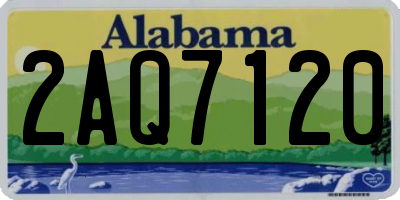 AL license plate 2AQ7120
