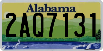 AL license plate 2AQ7131