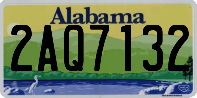 AL license plate 2AQ7132