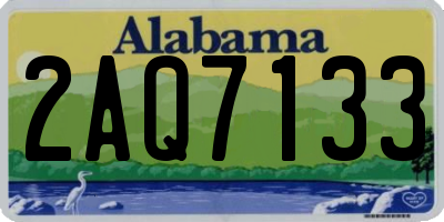 AL license plate 2AQ7133