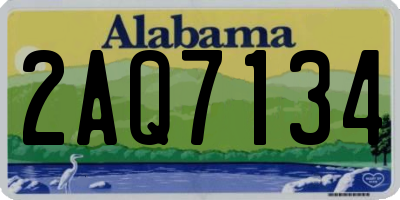 AL license plate 2AQ7134